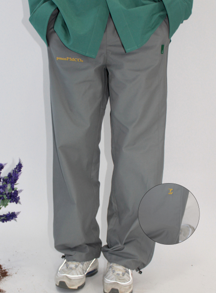 PMCO FLOWER STRING TRACK PANTS_GREY
